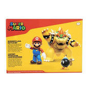 JAKKS PACIFIC Super Mario Nintendo Bowser Vs Mario Diorama Figure 3 Pack
