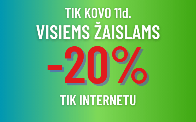 Kovo 11 išpardavimas VISOMS prekėms -20% tik internetu