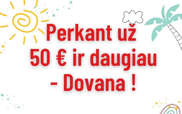 When buying for €50 or more - Gift!