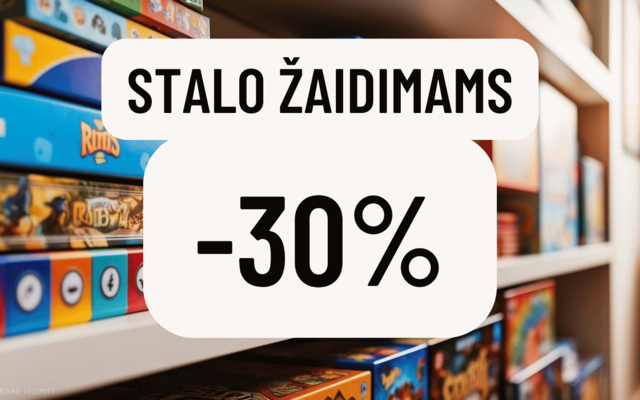 Stalo žaislams -30% (2025-03-20 iki 2025-03-26 imtinai)