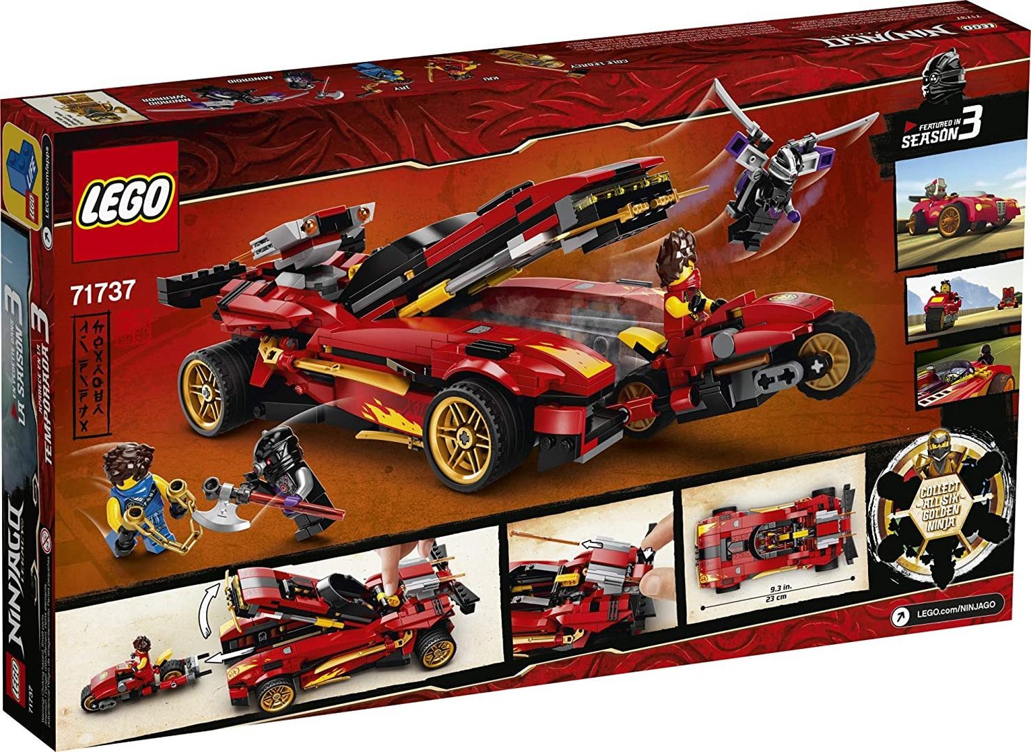 lego ninjago red car