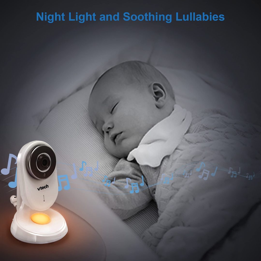 Video Baby Monitor with 5 High Definition 720p Display with a Nightlight  in the camera