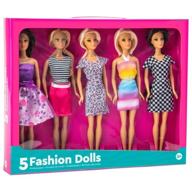 5 Dolls Fashion Dolls 5 Pack