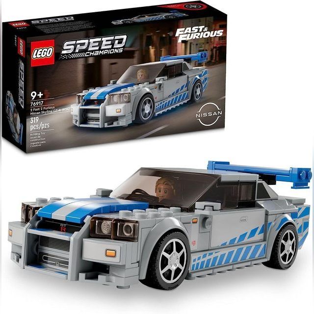 76917 LEGO Speed Champions „Greiti ir įsiutę 2“ „Nissan Skyline GT-R (R34)