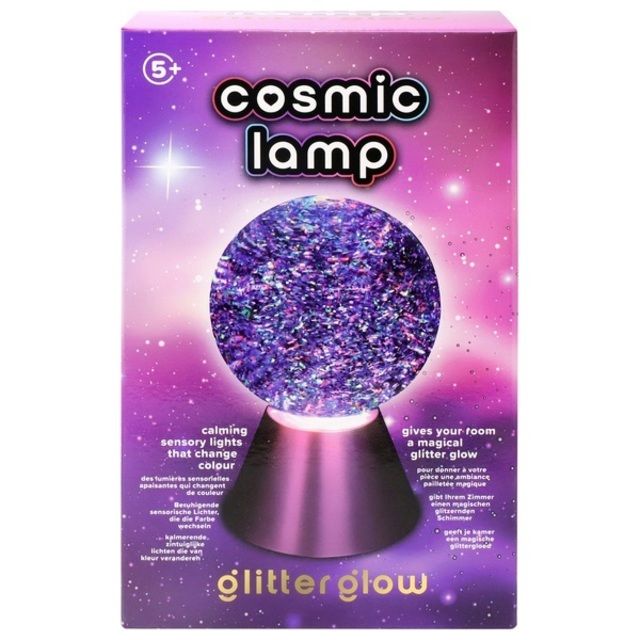 Cosmic Glow Colour Change Glitter Ball Lamp