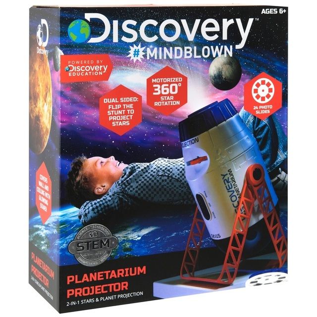 Discovery Mindblown Planetarium Projector 2-in-1 Stars & Planet Projection