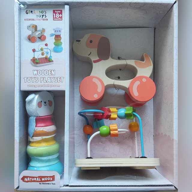 Gerardo's Toys medinių žaislų rinkinys Wooden toys Playset