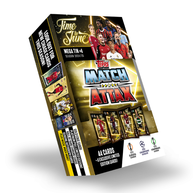 UEFAChampions League 2025 Match Attax Mega Metal Box 'Time to Shin' - Tin 4