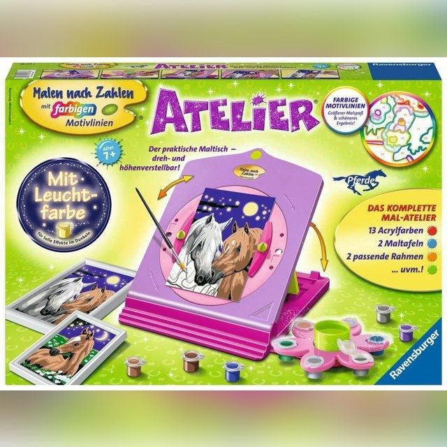 Atelier Pferde Ravensburger Spiel - Malen nach Zahlen