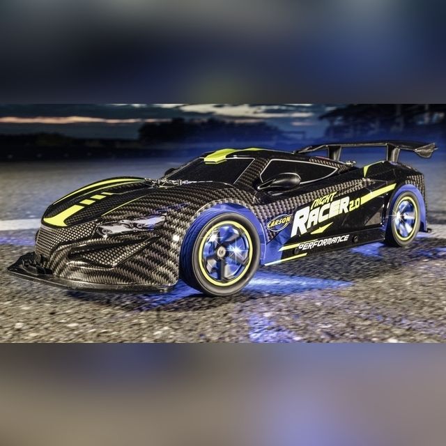 Radijo bangomis valdomas automobilis Carson Night Racer 2.0