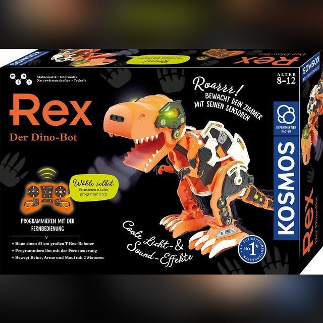 RC robotas Tm Toys Dino Bot Rex, 53 cm