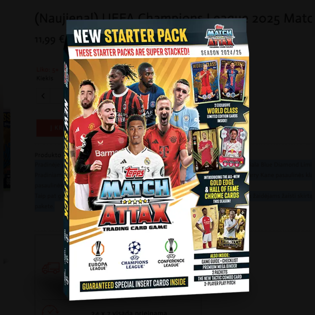 UEFA Champions League 2025 Match Attax Starter Kit