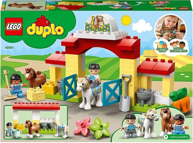 10951 LEGO® DUPLO Town Stable and pony care