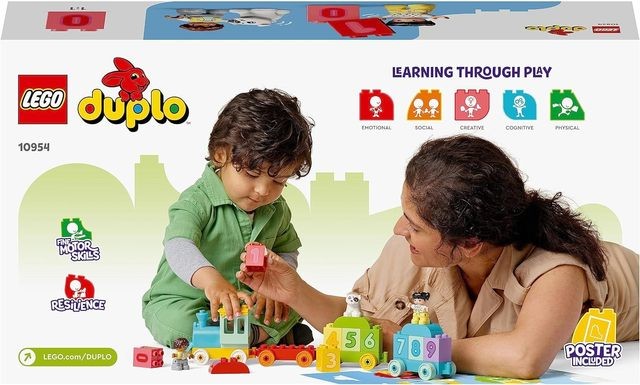 10954 LEGO® DUPLO Skaičių traukinys – išmok skaičiuoti