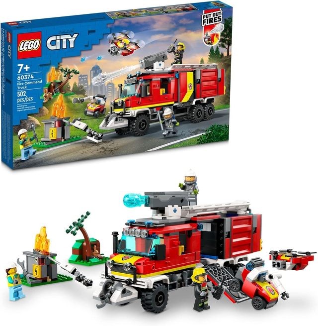 60374 LEGO® City Ugniagesių vadavietės sunkvežimis