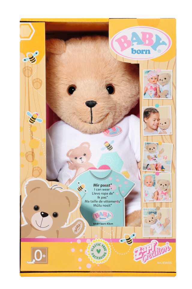 BABY BORN Plush bear, 43 cm