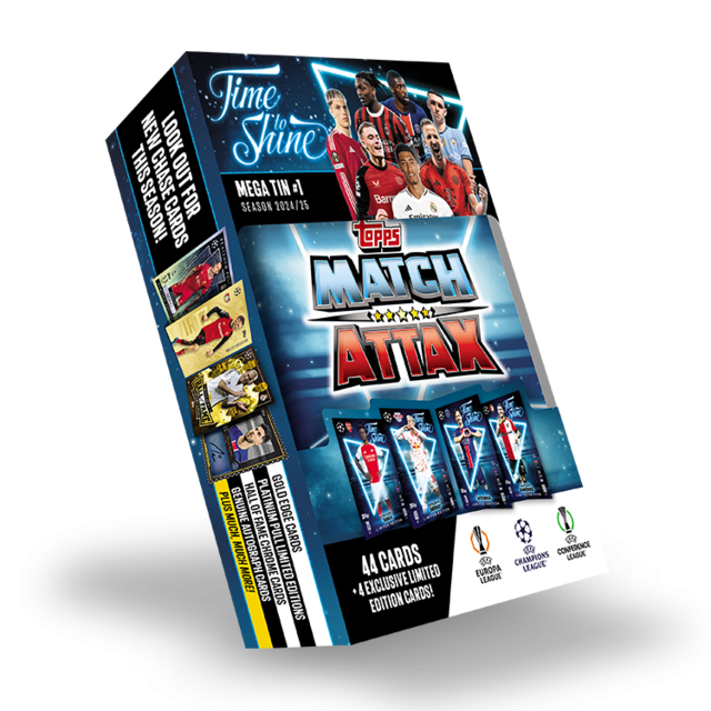 UEFA Champions League 2025 Match Attax Mega metalinė dėžutė "Time to Shin"' - Tin 1