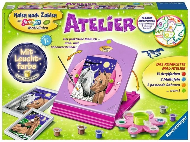 Atelier Pferde Ravensburger Spiel - Malen nach Zahlen