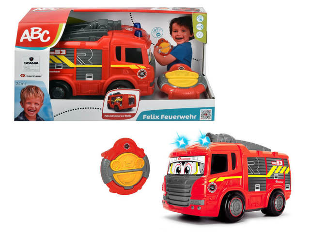 Radijo bangomis valdoma mašina Dickie Toys - ABC IRC Felix Fire Truck 27 cm