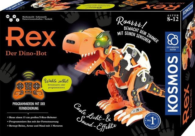RC robotas Tm Toys Dino Bot Rex, 53 cm