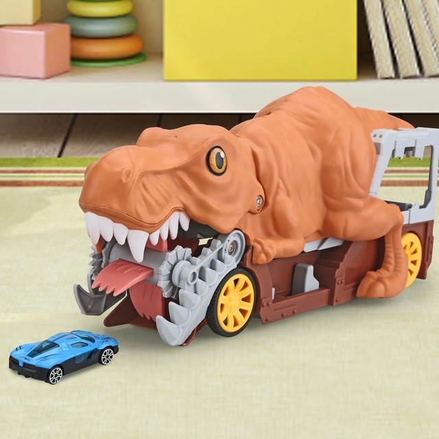 Super Wheelz Light and Sound Devour Dino Car Transporter