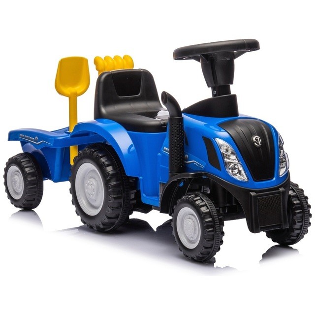 Tractor with trailer New Holland T7, blue