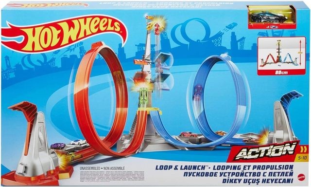 Trasa Hot Wheels Loop and Launch Track Playset GRW39