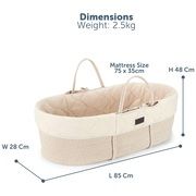 Baby Elegance Moses Basket and Rocking Stand with Mattress Set