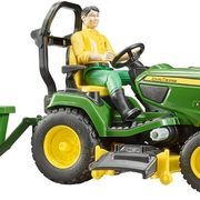 BRUDER lawn mower with trailer and figure 62104