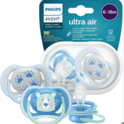 Čiulptukas Philips Avent Ultra Air, 6-18 mėn, 2 vnt. blue