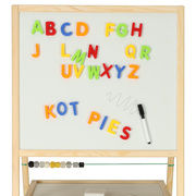 Double-sided wooden magnetic board with accessories