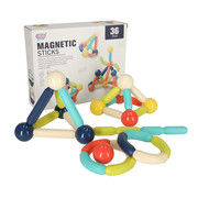 Educational magnetic constructor 36el.