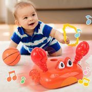 Krepšinio stovas 2 in 1 moving crab kiddie basketball set