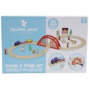 Squirrel Play 35 Piece Wooden Train Set