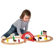 Squirrel Play 35 Piece Wooden Train Set