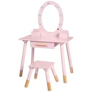 Dimples Light Up Wooden Vanity Table