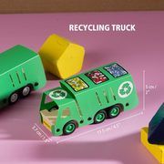 Medinių figūrų gaminimo rinkinys Stanley Jr. Recycling Truck Kit