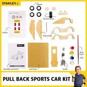 Medinių figūrų gaminimo rinkinys Stanley Pull-Back Sports Car Kit