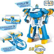 Super Wings 3-in-1 World Aircraft Transforming Robot