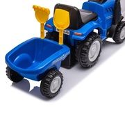 Tractor with trailer New Holland T7, blue