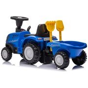 Tractor with trailer New Holland T7, blue