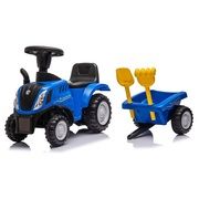 Tractor with trailer New Holland T7, blue